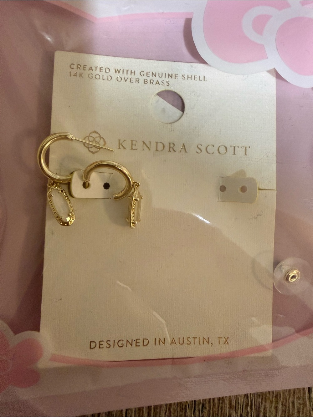 Kendra Scott Gold Dangle Huggie Hoop Earrings